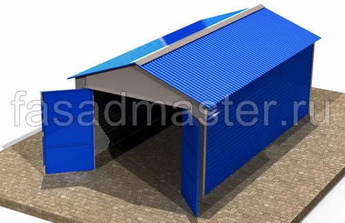 Трехмерная модель гаража